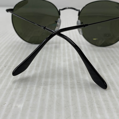 【中古品】【メンズ/レディース】 RAY-BAN レイバン RB3447 ROUND METAL SUNGLASSES ラウンド メタル サングラス 203-260927-kh-02-izu サイズ：53□21-145 カラー：ブラック 万代Net店