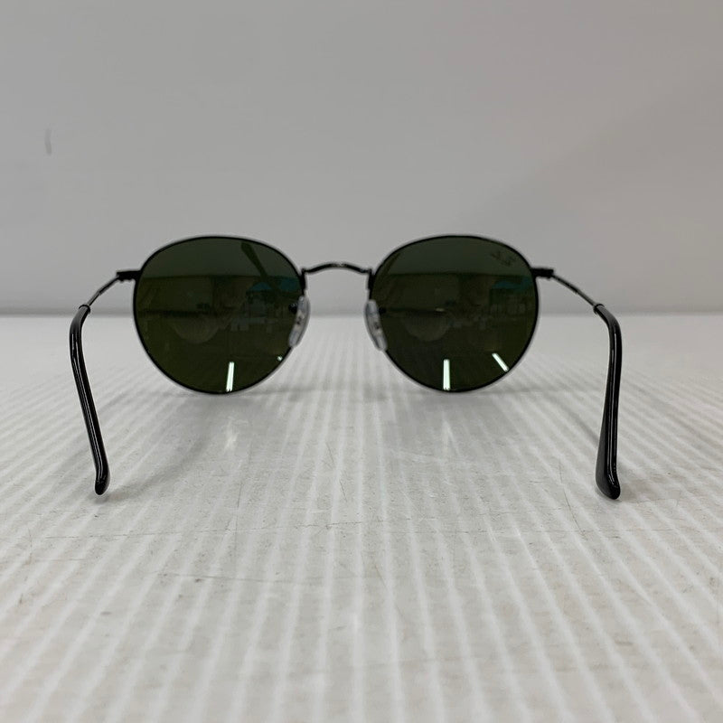 【中古品】【メンズ/レディース】 RAY-BAN レイバン RB3447 ROUND METAL SUNGLASSES ラウンド メタル サングラス 203-260927-kh-02-izu サイズ：53□21-145 カラー：ブラック 万代Net店