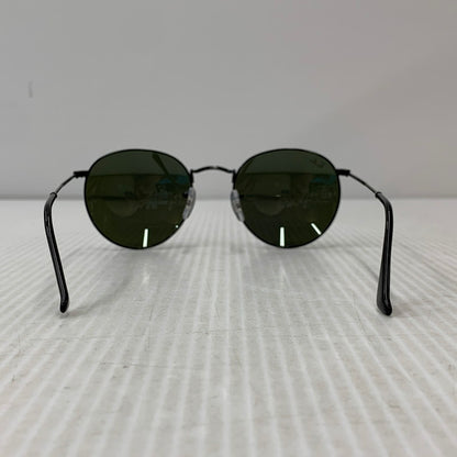 【中古品】【メンズ/レディース】 RAY-BAN レイバン RB3447 ROUND METAL SUNGLASSES ラウンド メタル サングラス 203-260927-kh-02-izu サイズ：53□21-145 カラー：ブラック 万代Net店