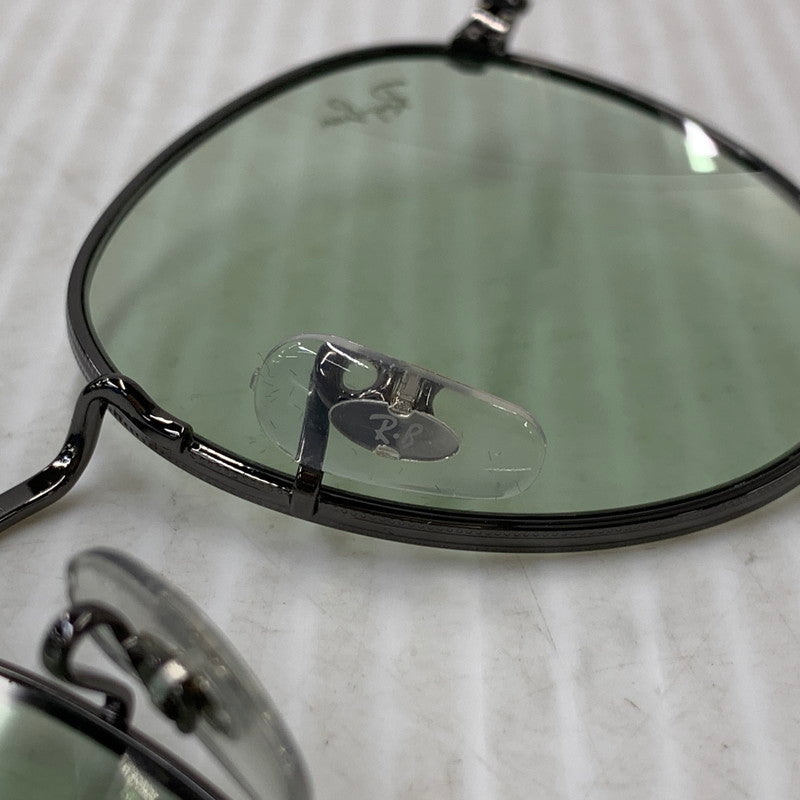【中古品】【メンズ/レディース】 RAY-BAN レイバン RB3447 ROUND METAL SUNGLASSES ラウンド メタル サングラス 203-260927-kh-04-izu サイズ：53□21-145 カラー：ブラック系×グレー 万代Net店