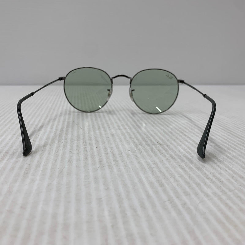 【中古品】【メンズ/レディース】 RAY-BAN レイバン RB3447 ROUND METAL SUNGLASSES ラウンド メタル サングラス 203-260927-kh-04-izu サイズ：53□21-145 カラー：ブラック系×グレー 万代Net店