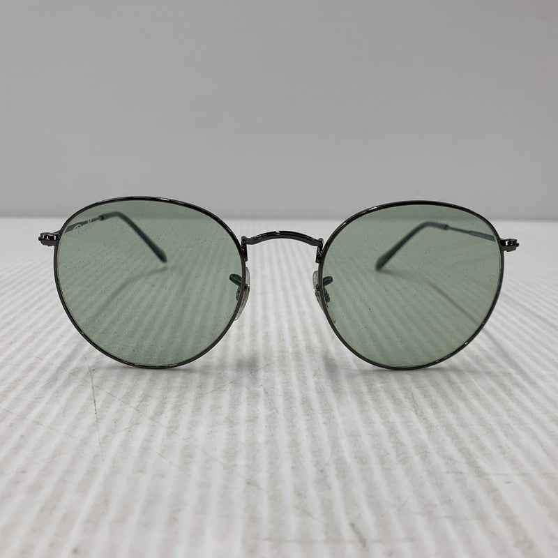 【中古品】【メンズ/レディース】 RAY-BAN レイバン RB3447 ROUND METAL SUNGLASSES ラウンド メタル サングラス 203-260927-kh-04-izu サイズ：53□21-145 カラー：ブラック系×グレー 万代Net店