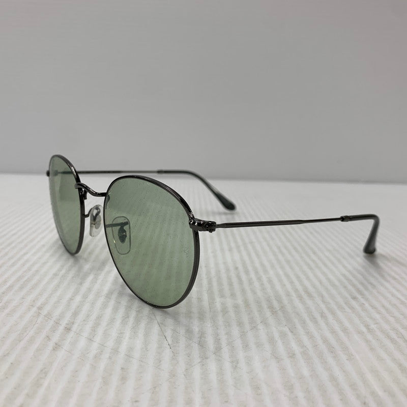 【中古品】【メンズ/レディース】 RAY-BAN レイバン RB3447 ROUND METAL SUNGLASSES ラウンド メタル サングラス 203-260927-kh-04-izu サイズ：53□21-145 カラー：ブラック系×グレー 万代Net店