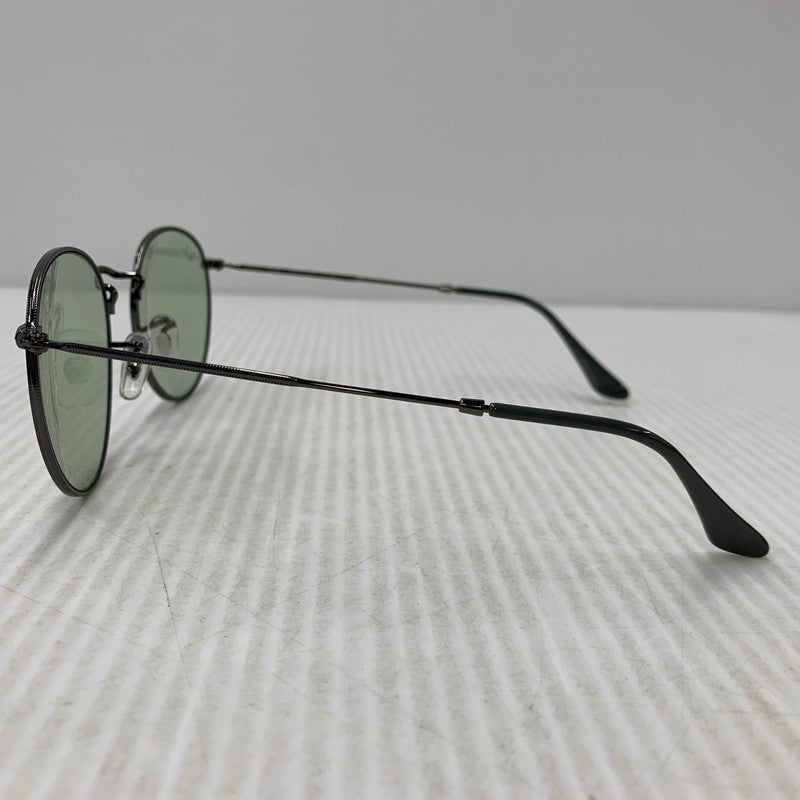【中古品】【メンズ/レディース】 RAY-BAN レイバン RB3447 ROUND METAL SUNGLASSES ラウンド メタル サングラス 203-260927-kh-04-izu サイズ：53□21-145 カラー：ブラック系×グレー 万代Net店