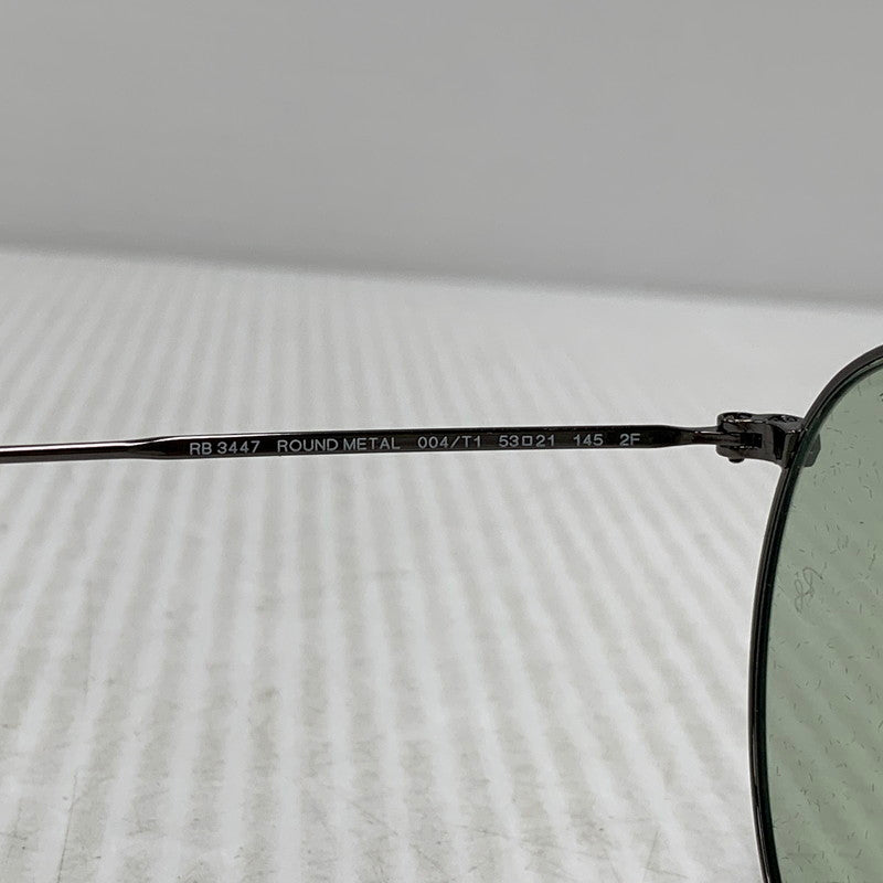 【中古品】【メンズ/レディース】 RAY-BAN レイバン RB3447 ROUND METAL SUNGLASSES ラウンド メタル サングラス 203-260927-kh-04-izu サイズ：53□21-145 カラー：ブラック系×グレー 万代Net店
