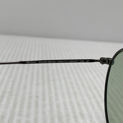 【中古品】【メンズ/レディース】 RAY-BAN レイバン RB3447 ROUND METAL SUNGLASSES ラウンド メタル サングラス 203-260927-kh-04-izu サイズ：53□21-145 カラー：ブラック系×グレー 万代Net店
