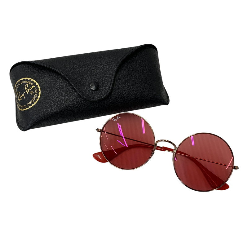 【中古品】【メンズ/レディース】 RAY-BAN レイバン RB3592 JA-JO SUNGLASSES ジャジョ サングラス 203-260927-kh-05-izu サイズ：55□20-145 カラー：ピンクゴールド系×レッド 万代Net店