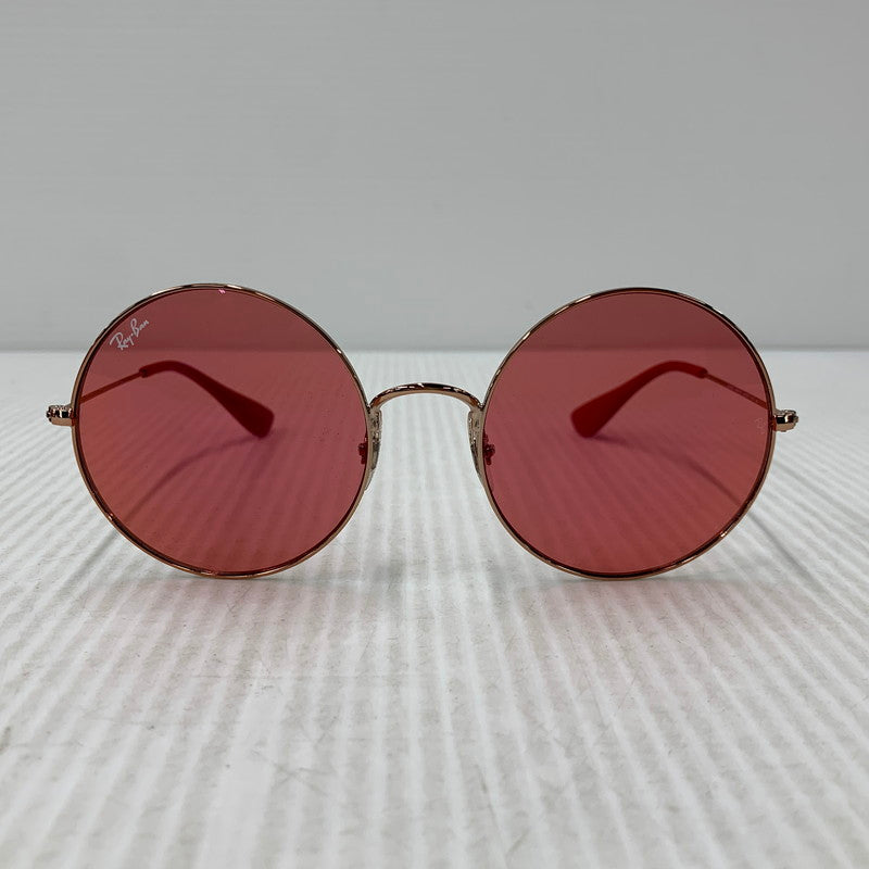 【中古品】【メンズ/レディース】 RAY-BAN レイバン RB3592 JA-JO SUNGLASSES ジャジョ サングラス 203-260927-kh-05-izu サイズ：55□20-145 カラー：ピンクゴールド系×レッド 万代Net店