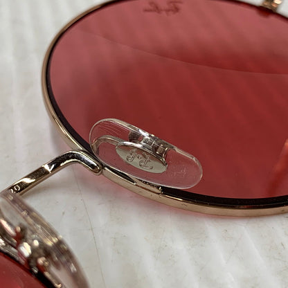 【中古品】【メンズ/レディース】 RAY-BAN レイバン RB3592 JA-JO SUNGLASSES ジャジョ サングラス 203-260927-kh-05-izu サイズ：55□20-145 カラー：ピンクゴールド系×レッド 万代Net店