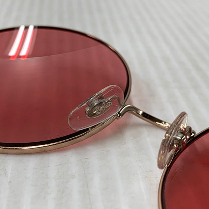 【中古品】【メンズ/レディース】 RAY-BAN レイバン RB3592 JA-JO SUNGLASSES ジャジョ サングラス 203-260927-kh-05-izu サイズ：55□20-145 カラー：ピンクゴールド系×レッド 万代Net店