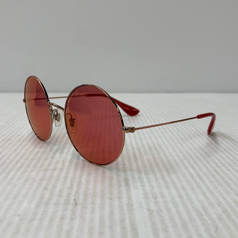 【中古品】【メンズ/レディース】 RAY-BAN レイバン RB3592 JA-JO SUNGLASSES ジャジョ サングラス 203-260927-kh-05-izu サイズ：55□20-145 カラー：ピンクゴールド系×レッド 万代Net店
