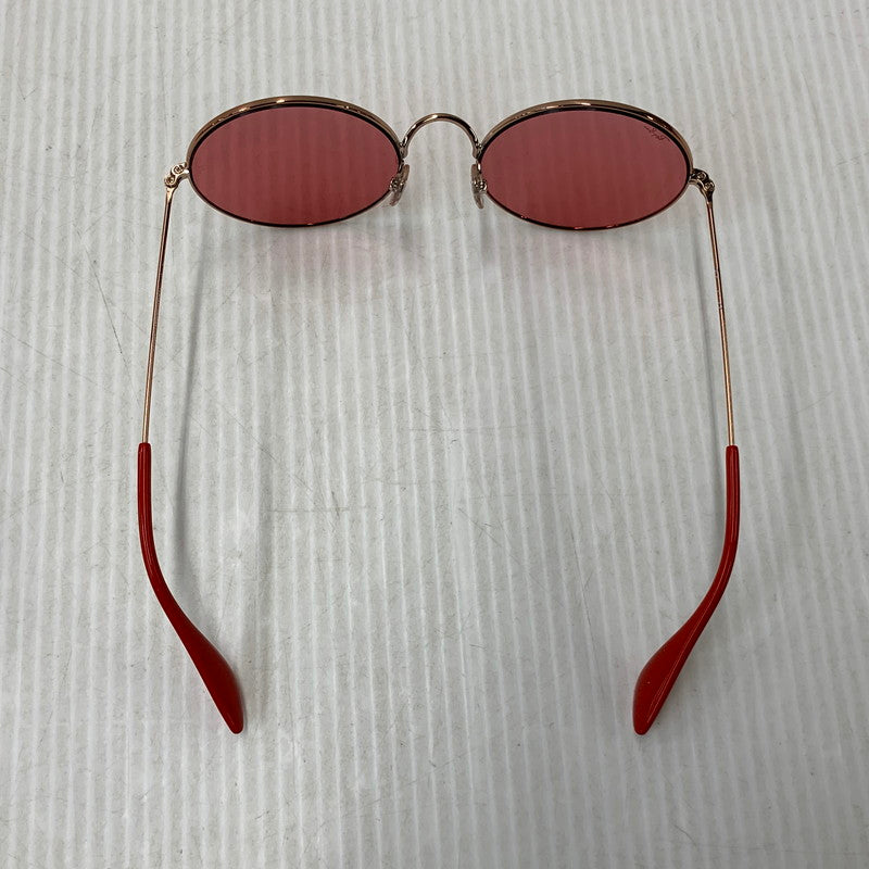 【中古品】【メンズ/レディース】 RAY-BAN レイバン RB3592 JA-JO SUNGLASSES ジャジョ サングラス 203-260927-kh-05-izu サイズ：55□20-145 カラー：ピンクゴールド系×レッド 万代Net店