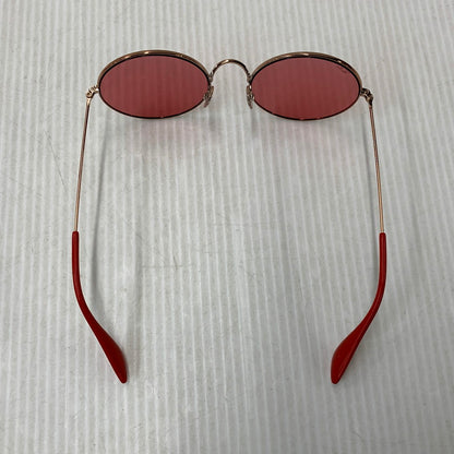 【中古品】【メンズ/レディース】 RAY-BAN レイバン RB3592 JA-JO SUNGLASSES ジャジョ サングラス 203-260927-kh-05-izu サイズ：55□20-145 カラー：ピンクゴールド系×レッド 万代Net店