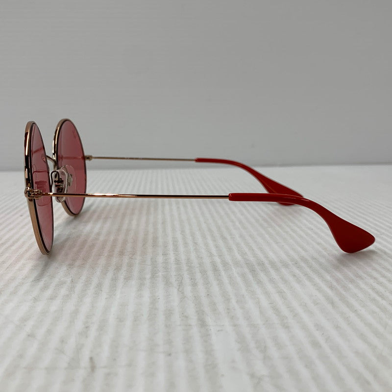 【中古品】【メンズ/レディース】 RAY-BAN レイバン RB3592 JA-JO SUNGLASSES ジャジョ サングラス 203-260927-kh-05-izu サイズ：55□20-145 カラー：ピンクゴールド系×レッド 万代Net店