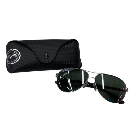 【中古品】【メンズ/レディース】 RAY-BAN レイバン RB8313 CARBON FIBRE SUNGLASSES カーボン ファイバー サングラス 203-260927-kh-03-izu サイズ：61□13-140 カラー：シルバー×ブラック 万代Net店