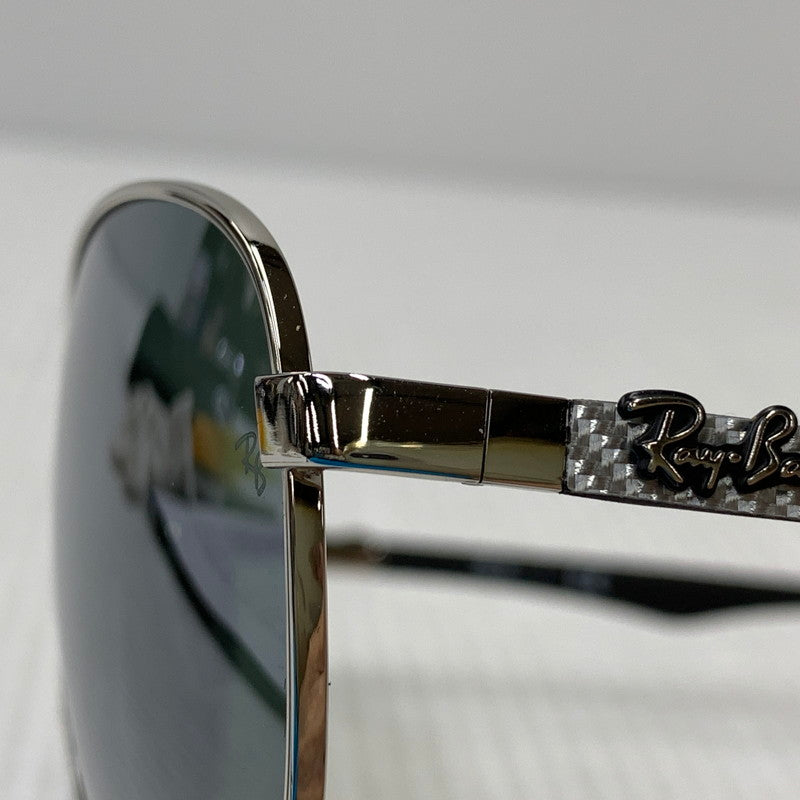【中古品】【メンズ/レディース】 RAY-BAN レイバン RB8313 CARBON FIBRE SUNGLASSES カーボン ファイバー サングラス 203-260927-kh-03-izu サイズ：61□13-140 カラー：シルバー×ブラック 万代Net店