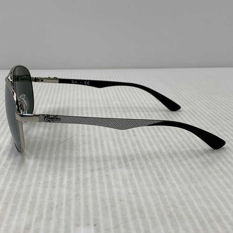 【中古品】【メンズ/レディース】 RAY-BAN レイバン RB8313 CARBON FIBRE SUNGLASSES カーボン ファイバー サングラス 203-260927-kh-03-izu サイズ：61□13-140 カラー：シルバー×ブラック 万代Net店