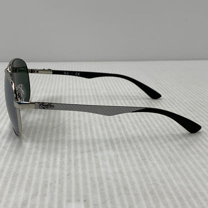 【中古品】【メンズ/レディース】 RAY-BAN レイバン RB8313 CARBON FIBRE SUNGLASSES カーボン ファイバー サングラス 203-260927-kh-03-izu サイズ：61□13-140 カラー：シルバー×ブラック 万代Net店