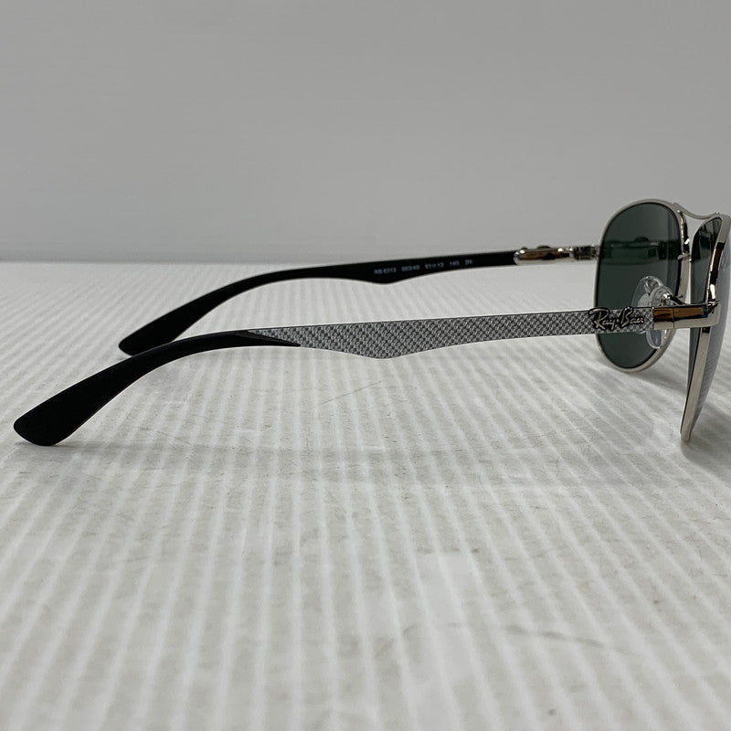 【中古品】【メンズ/レディース】 RAY-BAN レイバン RB8313 CARBON FIBRE SUNGLASSES カーボン ファイバー サングラス 203-260927-kh-03-izu サイズ：61□13-140 カラー：シルバー×ブラック 万代Net店