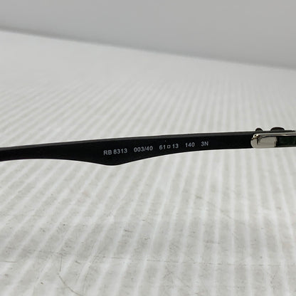 【中古品】【メンズ/レディース】 RAY-BAN レイバン RB8313 CARBON FIBRE SUNGLASSES カーボン ファイバー サングラス 203-260927-kh-03-izu サイズ：61□13-140 カラー：シルバー×ブラック 万代Net店