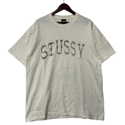 【中古品】【メンズ】 STUSSY ステューシー BARB TEE バブ Tシャツ 半袖 142-261004-sm-10-izu サイズ：XL カラー：ホワイト 万代Net店
