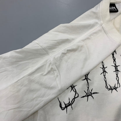 【中古品】【メンズ】 STUSSY ステューシー BARB TEE バブ Tシャツ 半袖 142-261004-sm-10-izu サイズ：XL カラー：ホワイト 万代Net店