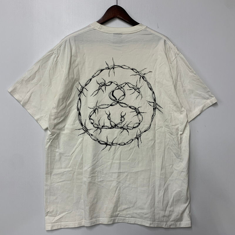 【中古品】【メンズ】 STUSSY ステューシー BARB TEE バブ Tシャツ 半袖 142-261004-sm-10-izu サイズ：XL カラー：ホワイト 万代Net店