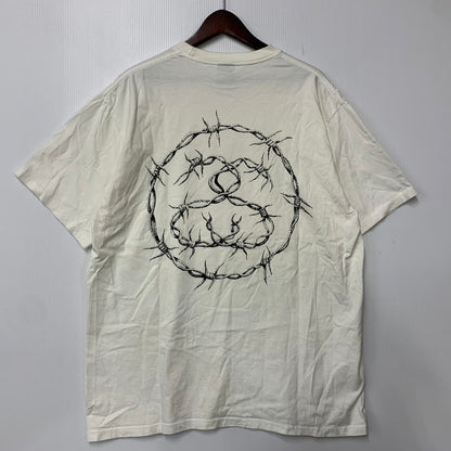 【中古品】【メンズ】 STUSSY ステューシー BARB TEE バブ Tシャツ 半袖 142-261004-sm-10-izu サイズ：XL カラー：ホワイト 万代Net店