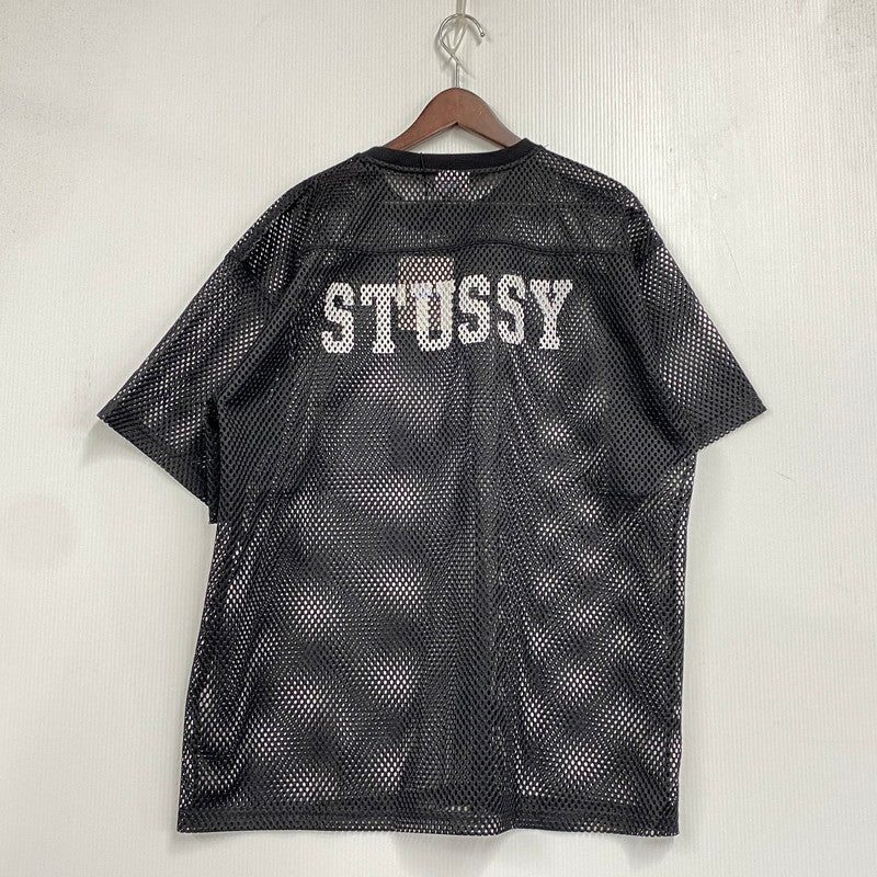 【中古品】【メンズ】 STUSSY ステューシー MESH SS TEE メッシュ ショートスリープ Tシャツ トップス 半袖 142-261003-ya-11-izu サイズ：XL カラー：ブラック 万代Net店
