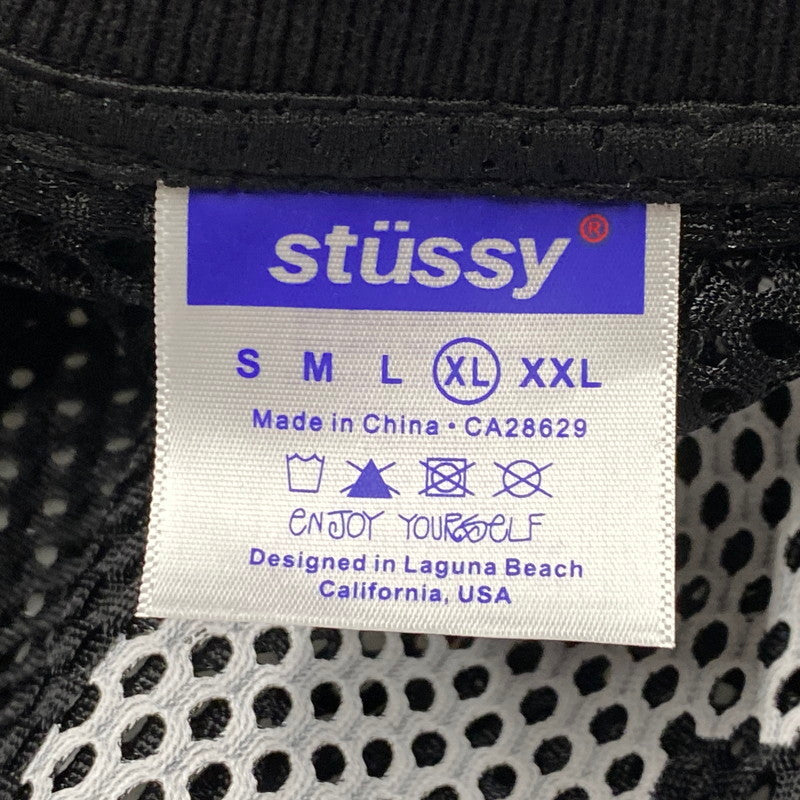 【中古品】【メンズ】 STUSSY ステューシー MESH SS TEE メッシュ ショートスリープ Tシャツ トップス 半袖 142-261003-ya-11-izu サイズ：XL カラー：ブラック 万代Net店