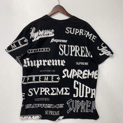 【中古品】【メンズ】 SUPREME シュプリーム MULTI LOGO TEE マルチ ロゴ Tシャツ トップス 半袖 149-261003-yn-01-izu サイズ：M カラー：ブラック 万代Net店