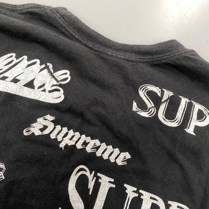 【中古品】【メンズ】 SUPREME シュプリーム MULTI LOGO TEE マルチ ロゴ Tシャツ トップス 半袖 149-261003-yn-01-izu サイズ：M カラー：ブラック 万代Net店