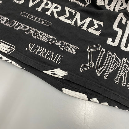 【中古品】【メンズ】 SUPREME シュプリーム MULTI LOGO TEE マルチ ロゴ Tシャツ トップス 半袖 149-261003-yn-01-izu サイズ：M カラー：ブラック 万代Net店