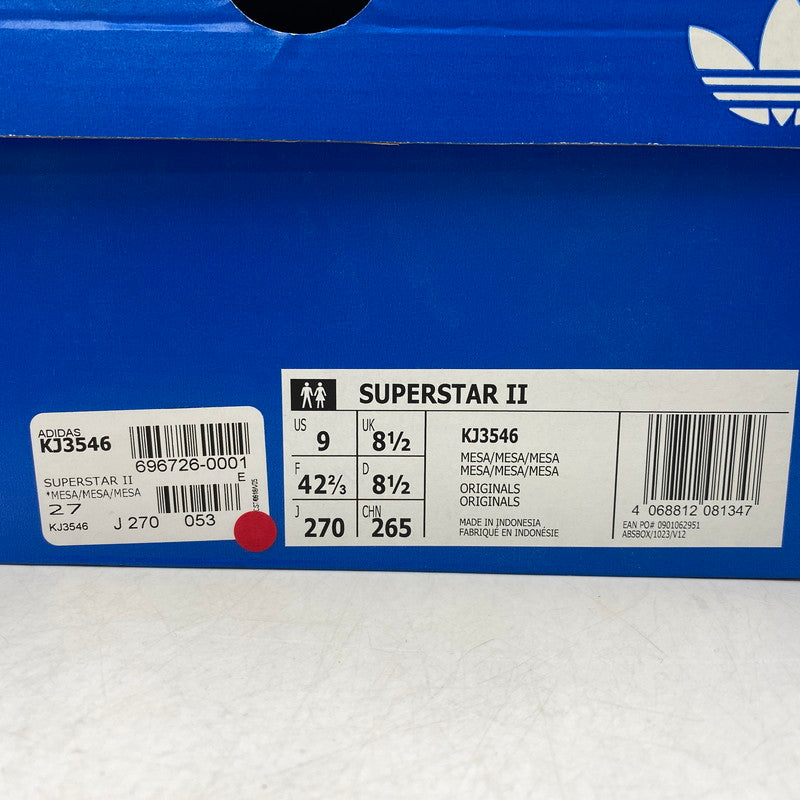 【中古品】【メンズ】 ADIDAS アディダス KJ3546 SUPERSTAR 2 MESA スーパースター 2 メサ スニーカー 靴 161-260921-kh-02-izu サイズ：27 カラー：ブラウン系 万代Net店