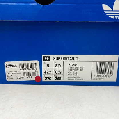 【中古品】【メンズ】 ADIDAS アディダス KJ3546 SUPERSTAR 2 MESA スーパースター 2 メサ スニーカー 靴 161-260921-kh-02-izu サイズ：27 カラー：ブラウン系 万代Net店