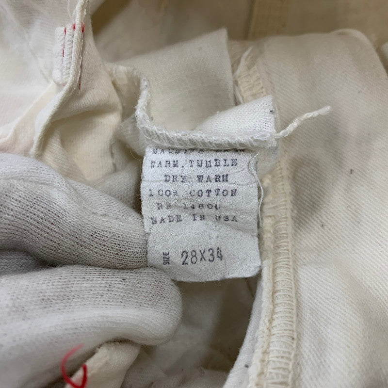 【中古品】【メンズ】 CARHARTT カーハート USA製 PAINTER PANTS ペインター パンツ ボトムス 157-261001-kh-02-izu サイズ：28×34 カラー：ホワイト 万代Net店