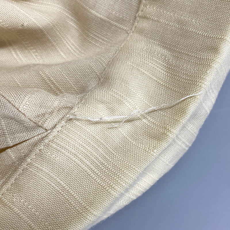 【中古品】【メンズ】 LA PALETTE ラ パレット 50-60S OPEN COLLAR LS SHIRT オープン カラー ロングスリーブ シャツ トップス 長袖 146-261003-ya-17-izu サイズ：下記参照 カラー：クリーム 万代Net店