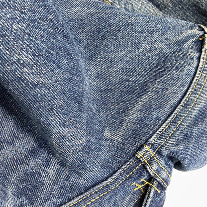 【中古品】【メンズ】 LEE リー PATD-153438 220-2647 USA製 80S DENIM JACKET デニム ジャケット アウター 146-261003-ya-16-izu サイズ：38R カラー：インディゴ 万代Net店