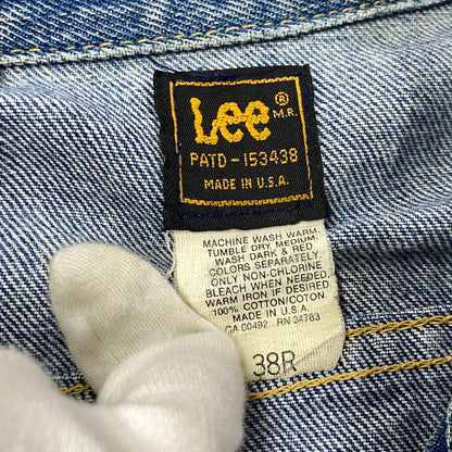 【中古品】【メンズ】 LEE リー PATD-153438 220-2647 USA製 80S DENIM JACKET デニム ジャケット アウター 146-261003-ya-16-izu サイズ：38R カラー：インディゴ 万代Net店