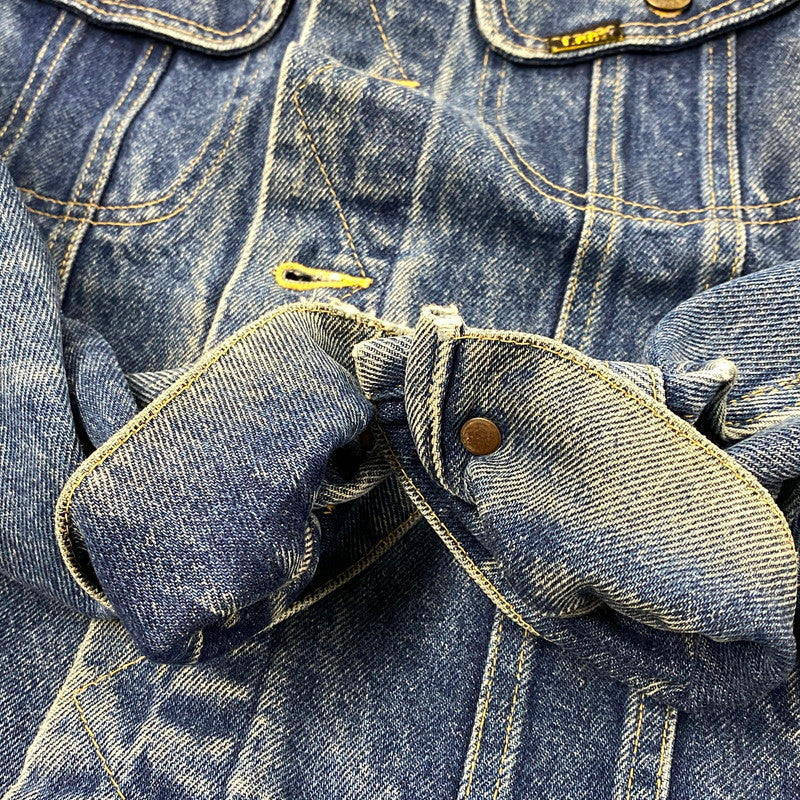 【中古品】【メンズ】 LEE リー PATD-153438 220-2647 USA製 80S DENIM JACKET デニム ジャケット アウター 146-261003-ya-16-izu サイズ：38R カラー：インディゴ 万代Net店