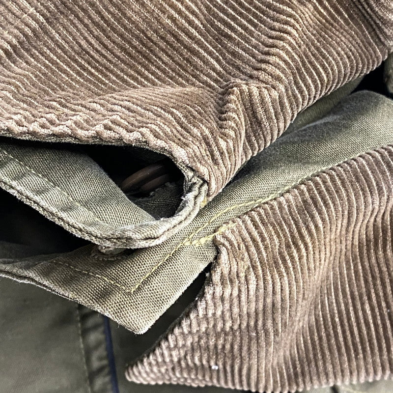 【現状渡し品】【メンズ】 MONTANA CLOTH-DUXBAK- モンタナ クロス ダックスバック 40-50S CORDUROY COLLAR HUNTING JACKET コーデュロイ カラー ハンティング ジャケット アウター 146-261003-ya-02-izu サイズ：40 カラー：カーキ 万代Net店