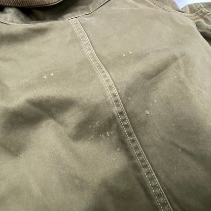 【現状渡し品】【メンズ】 MONTANA CLOTH-DUXBAK- モンタナ クロス ダックスバック 40-50S CORDUROY COLLAR HUNTING JACKET コーデュロイ カラー ハンティング ジャケット アウター 146-261003-ya-02-izu サイズ：40 カラー：カーキ 万代Net店