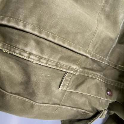 【現状渡し品】【メンズ】 MONTANA CLOTH-DUXBAK- モンタナ クロス ダックスバック 40-50S CORDUROY COLLAR HUNTING JACKET コーデュロイ カラー ハンティング ジャケット アウター 146-261003-ya-02-izu サイズ：40 カラー：カーキ 万代Net店