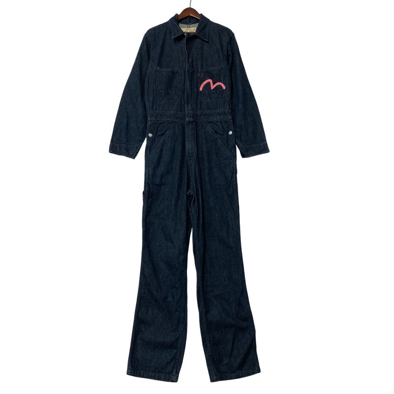 【中古品】【メンズ】 EVISU エヴィス LOT.1200 ビッグカモメ ALL-IN-ONE オールインワン つなぎ 156-261001-kh-14-izu サイズ：38 カラー：インディゴ 万代Net店