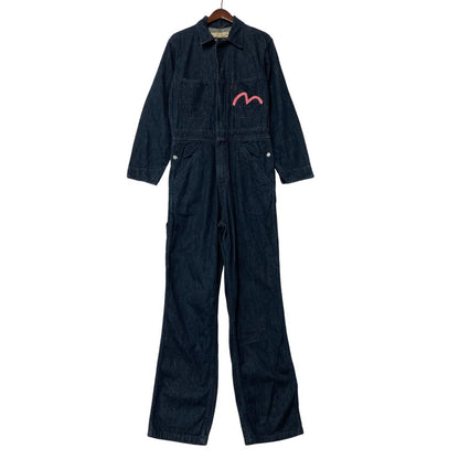 【中古品】【メンズ】 EVISU エヴィス LOT.1200 ビッグカモメ ALL-IN-ONE オールインワン つなぎ 156-261001-kh-14-izu サイズ：38 カラー：インディゴ 万代Net店