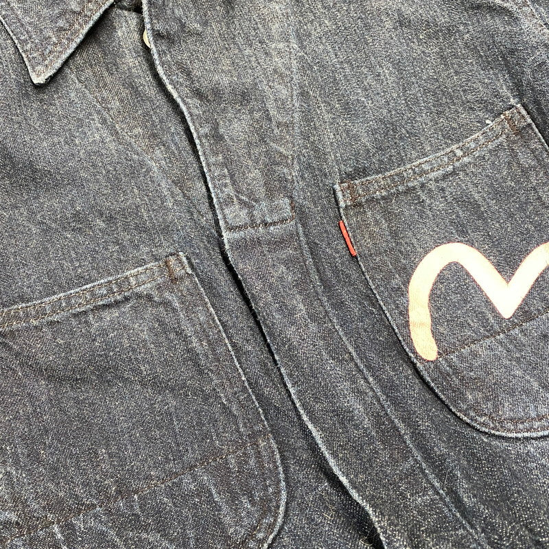 【中古品】【メンズ】 EVISU エヴィス LOT.1200 ビッグカモメ ALL-IN-ONE オールインワン つなぎ 156-261001-kh-14-izu サイズ：38 カラー：インディゴ 万代Net店