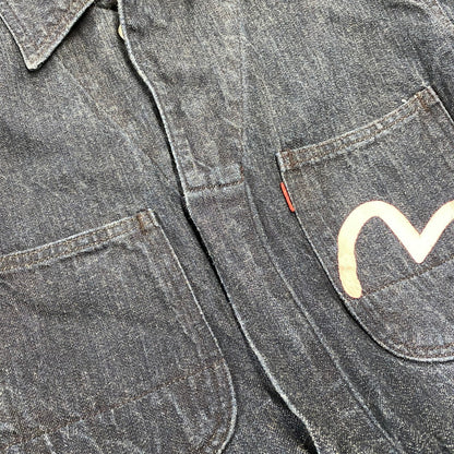 【中古品】【メンズ】 EVISU エヴィス LOT.1200 ビッグカモメ ALL-IN-ONE オールインワン つなぎ 156-261001-kh-14-izu サイズ：38 カラー：インディゴ 万代Net店
