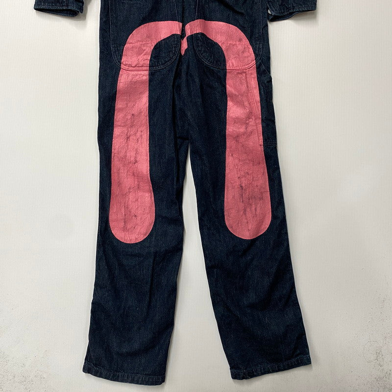 【中古品】【メンズ】 EVISU エヴィス LOT.1200 ビッグカモメ ALL-IN-ONE オールインワン つなぎ 156-261001-kh-14-izu サイズ：38 カラー：インディゴ 万代Net店