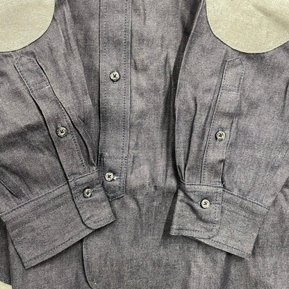 【中古品】【メンズ】 EVISU エヴィス DENIM SHIRT デニム シャツ 145-261003-ya-15-izu サイズ：46 カラー：ダークネイビー 万代Net店