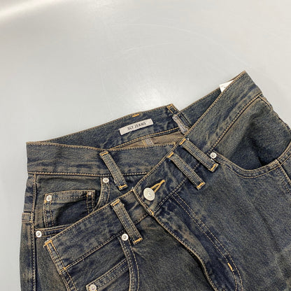 【中古品】【レディース】 SLY スライ 030JSR11-3511-1 J W SWITCHING STRAIGHT PANT スウィッチング ストレート パンツ ボトムス ズボン 168-261001-cs-01-izu カラー：インディゴ 万代Net店